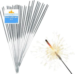 100x Wunderkerzen 17 cm - Sternspritzer - Feuerwerk Silvester
