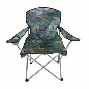 Comfort Anglersessel Campingstuhl mit Getränkehalter und Tasche Camouflage