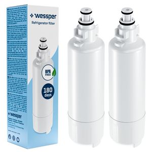 2x Wessper Wasserfilter für Kühlschrank Hotpoint, Ariston ersatz für C00300448