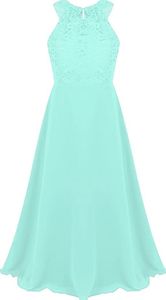Elegantes Spitzenkleid für Mädchen Kinder Gr. 152 Cm – Perfekt für festliche Anlässe, Hochzeit Party Taufe Langes Kleid
