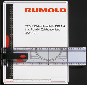 Zeichenplatte Rumold Techno A4 incl. Parallel-Zeichenschiene
