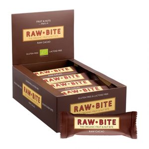 Raw Bite Fruchtriegel Cacao glutenfrei -- 50g x 12  - 12er Pack VPE