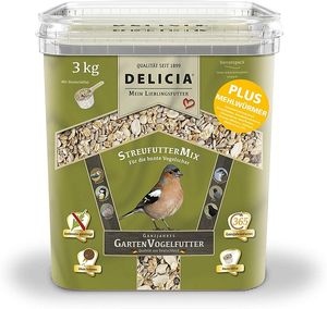 Delicia StreufutterMix Plus Mehlwürmer 3 kg