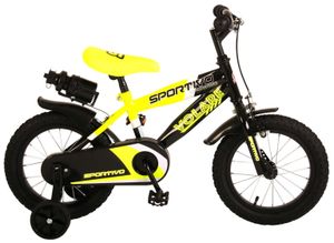 Detský bicykel Volare Sportivo - chlapci - 14 palcov - neónovo žltá/čierna - 95% zmontovaný