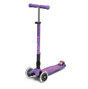 Maxi Micro DELUXE purple  Kinderscooter(LED) foldable MMD100