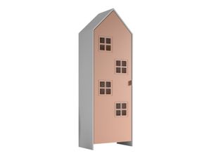 VIPACK - CASAMI BRUGES Schrank mit 1 Tür, 4 Fenster, Ausführung MDF pink lackiert