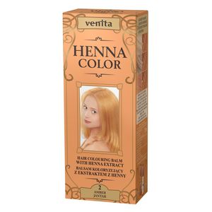 Venita Henna Color Ziołowy balsam koloryzujący z ekstraktem z henny 2 Jantar, 75ml