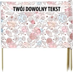 PARAWAN PLAŻOWY Muszelki z indywidualnym napisem 3 PANELE 57.3