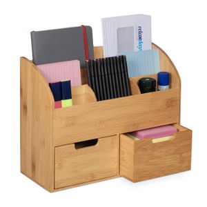 relaxdays Schreibtisch Organizer mit Schubladen