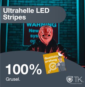 LED Venobat Maske als Halloween Kostüm - mit 3 Lichteffekten - rot