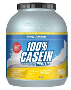 Body Attack 100% Casein Protein 1800g Banana Cream
