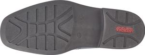 Rieker Herren Schnürschuh Leder elegant Halbschuh B0812, Größe:47 EU, Farbe:Schwarz