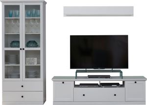 trendteam Wohnen Wohnwand BrandsonBaxter Weiß Nachbildung 273 x 196 x 41 cm