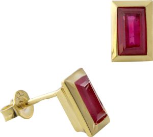 Acalee 70-1026-07 Rubin-Ohrringe Gold 333 / 8K Ohrstecker mit Rubin