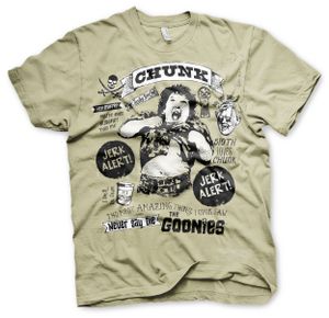 Goonies - Chunk Jerk Alert T-Shirt - X-Large - Khaki