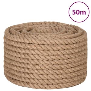 vidaXL Seil 100% Jute 20 mm 50 m