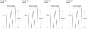 Gestreifte Yogahose, Unisex Baumwoll-Goa-Hose - Blaugrau, Herren, Baumwolle, Größe: M