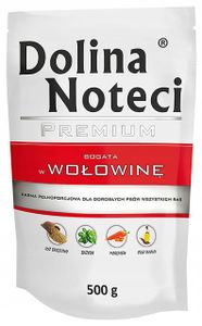 DOLINA NOTECI PREMIUM mokra karma dla psa bogata w wołowinę 500g