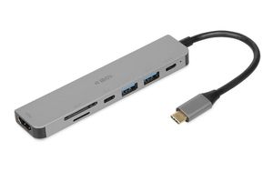 iBox IUH3SL4K Notebook-Dock/Port-Replikator USB 3.2 Gen 1 (3.1 Gen 1) Type-C Power Delivery 100W Si