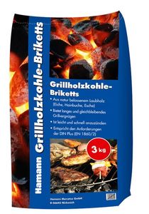Sack Favorit Grill Briketts aus Holzkohlestaub 20 Kg 2x10 Kg Grillbrikett 