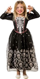 Kinder Kostüm Skelett Zombie Hexe Kleid Halloween Gr.164