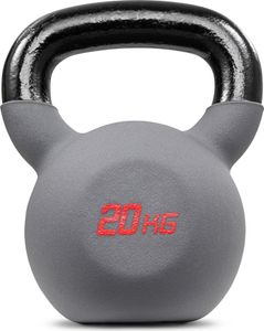 Hop-Sport Činka Kettlebell | Liatinová činka 20kg | Hojdacia činka | Ergonomická rukoväť