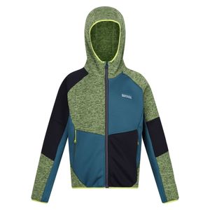 Regatta - "Dissolver VIII" Fleecejacke Durchgehender Reißverschluss für Kinder RG10505 (128) (Pikantgrün/Leuchtend Blau/Marineblau)