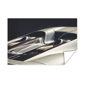 MuchoWow® Poster Auto - Porsche - Auspuff 180x120 cm - Fotoplakat