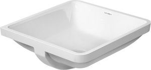 Duravit Einbauwaschtisch STARCK 3 mit Überlauf, ohne Hahnlochbank, 430 x 430 mm weiß