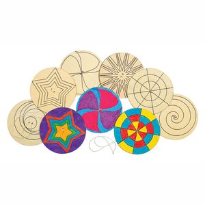 Colourations - Versier je eigen Houten Spinner, 24st.