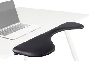 hjh OFFICE Armstütze Leder RELEX RT2 Armauflage Handgelenkauflage für Schreibtisch, Ergonomische Arm-/Handgelenkstütze