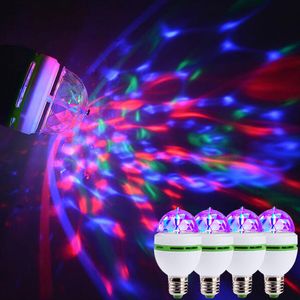 4 Stück 3W E27 LED Partyleuchte Rotierende Discolicht Discokugel Disco Lichteffekt Bühnenbeleuchtung