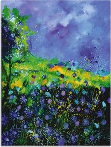 ARTland Wandbild Alu für Innen & Outdoor Wilde Blumen Größe: 45x60 cm