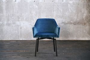 KAWOLA Esszimmerstuhl Stuhl Velvet drehbar versch. Farben LOUI petrol