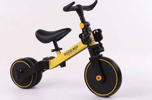 Trojkolka Fix Mini bežecká trojkolka 3v1 s pedálmi žltá