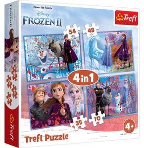 Trefl Puzzle 4in1 - Disney Frozen 2 - Reise ins Unbekannte