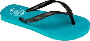 Waimea Teenslippers Junior Print Blau Aqua Schwarz Größe 33
