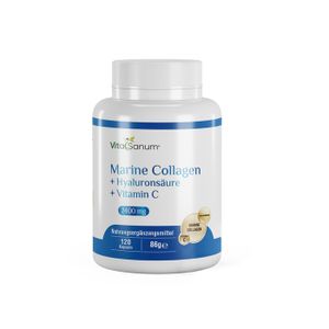VitaSanum® - Marine Collagen + Hyaluronsäure + Vitamin C  2400 mg 120 Kapseln