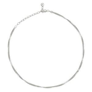 cai Collier Choker 925/- Sterling Silber 37cm weiß ohne Stein 360252589-37