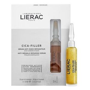 Lierac Cica-Filler Anti-Wrinkle Repairing Serum konzentrierte rekonstruktive Pflege gegen Falten 3 x 10 ml