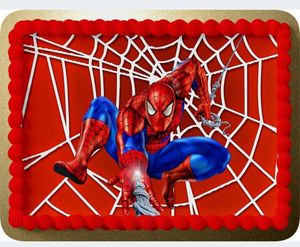 Essbar Spiderman Marvel Torten-Bild-Aufleger-Deko Geburtstag Avenger Premium 0,6mm (SP08)