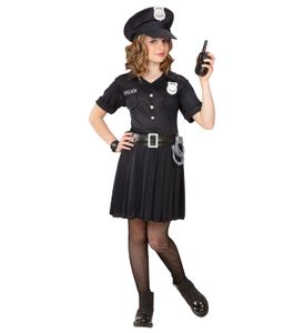 "POLIZISTIN" (Kleid, Gürtel, Mütze)