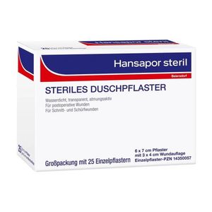 Hansapor steril Duschpflaster 6x7 cm 1 St