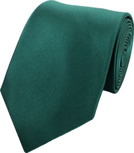 Fabio Farini - Krawatte - Grüne Herren Krawatten - Schlips mit Farbton Grün in 8cm Breit (8cm), Tannengrün