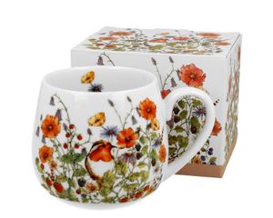 Kubek do kawy Duo Wild Birds wykonany z porcelany, kubek, filiżanka, kubek do kawy z uchwytem 430 ml