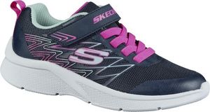 Skechers Microspec Bold Delight, leichte Mädchen Mesh Sportschuhe dunkelblau, herausnehmbare Einlegesohle, maschinenwaschbar