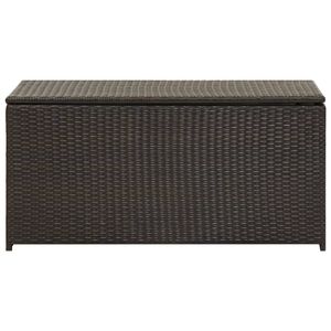 vidaXL Gartenbox Poly Rattan 100x50x50 cm Braun