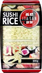 [ 500g ] ITA-SAN Spitzenreis Rundkorn, Sushi Reis | PREMIUM RICE Round Grain