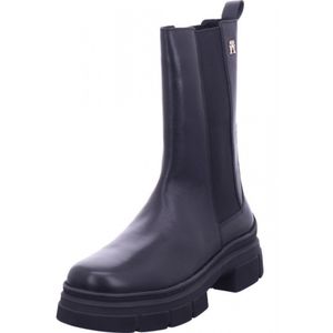 Tommy Hilfiger essential leather chelsea boot Uni Stiefel in Schwarz, Größe 38