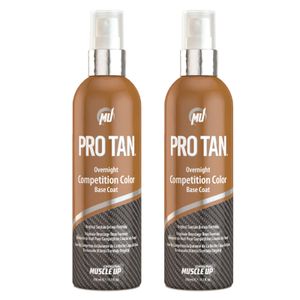 2x Pro Tan Overnight Competition Color Spray | 250ml je Dose (insg. 500ml) | Bräunungsspray Wettkampf Kraftsport Body Building bronzing bräune (2er Pack)